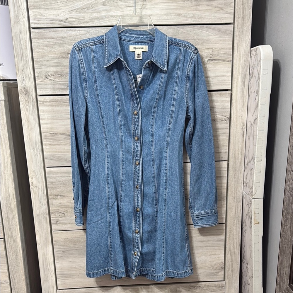 Madewell Blue Denim Dress